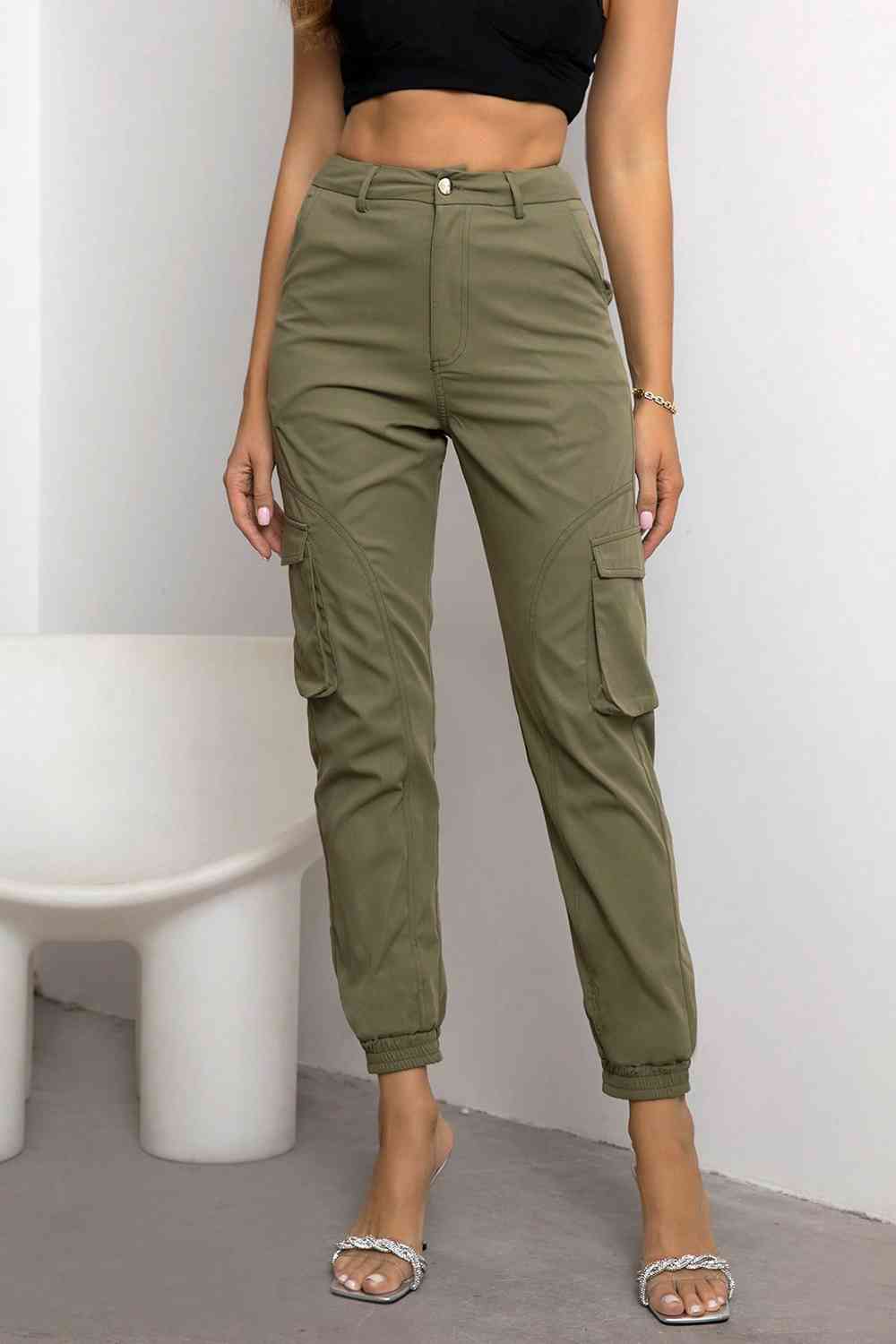 High Waist Cargo Pants - Pahabu - Women's Clothing & Shop