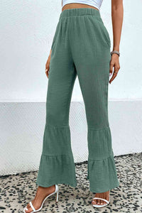 Long Flare Pants with Pocket - Pahabu - Women's Clothing & Shop