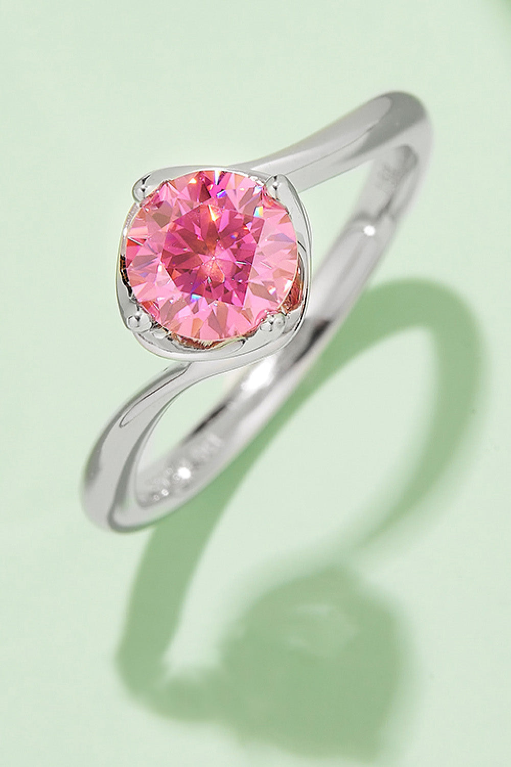 1 Carat Moissanite 925 Sterling Silver Solitaire Ring - Pahabu - Women's Clothing & Shop