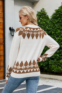 Round Neck Long Sleeve Sweater - Pahabu - Women's Clothing & Shop