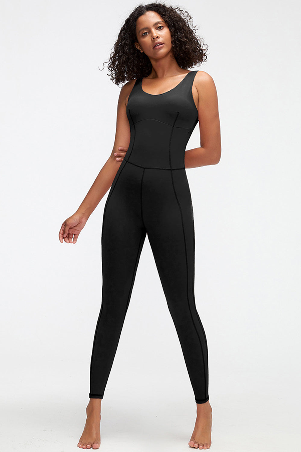 Crisscross Wide Strap Active Jumpsuit - Pahabu - Women's Clothing & Shop