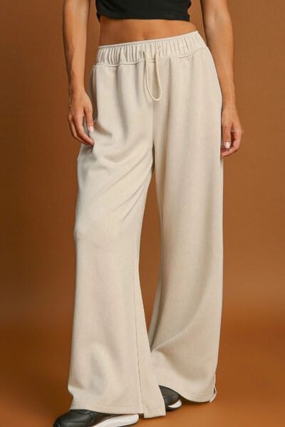 Drawstring Wide Leg Pants - Pahabu - Women's Clothing & Shop