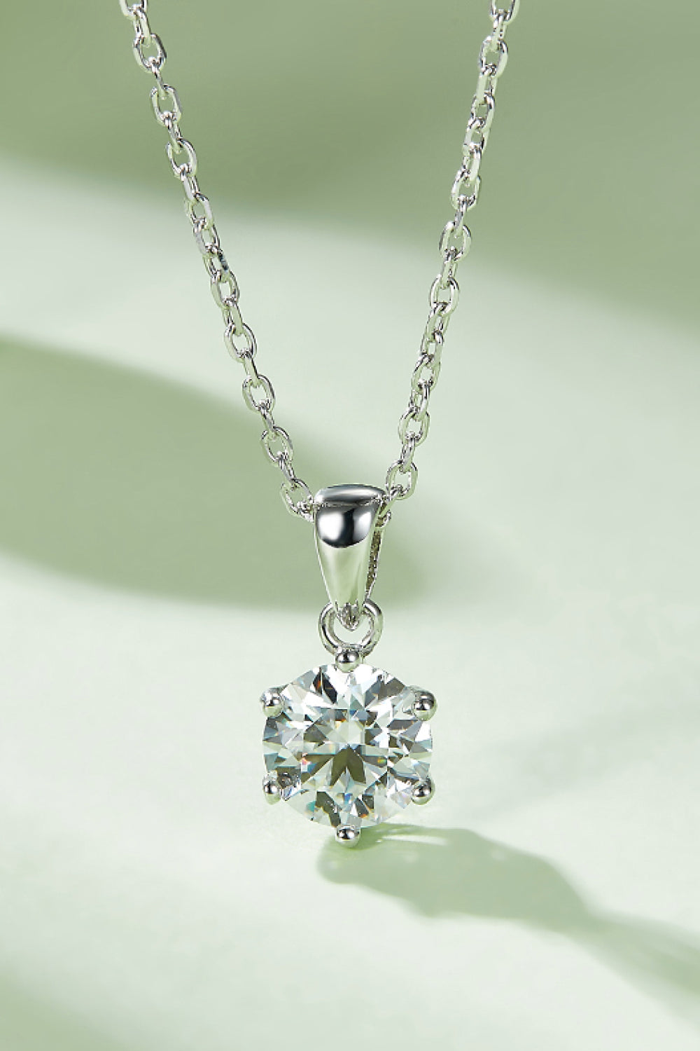 1 Carat Moissanite 925 Sterling Silver Necklace - Pahabu - Women's Clothing & Shop