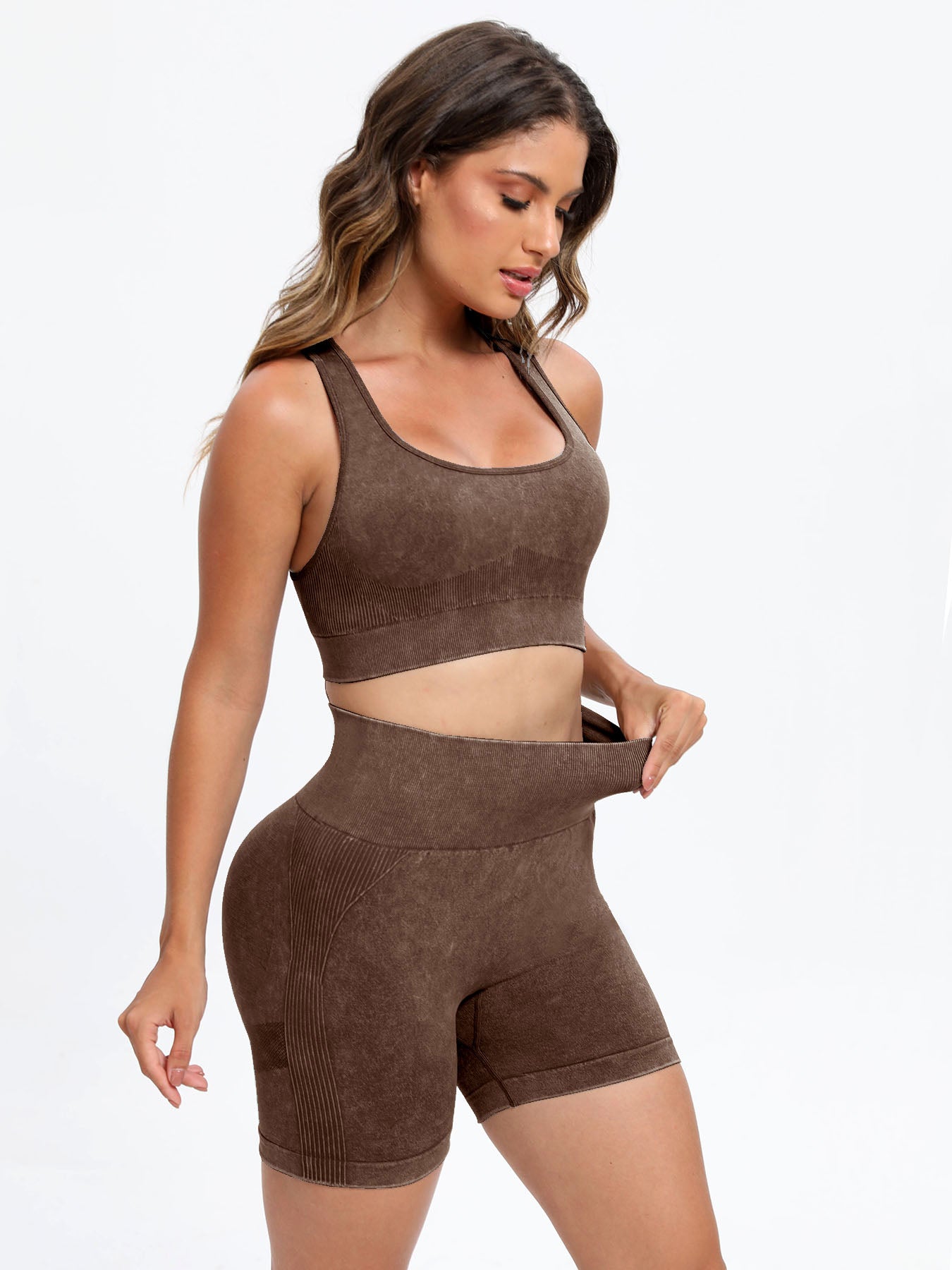 Scoop Neck Wide Strap Top and Shorts Active Set - Pahabu - Women's Clothing & Shop