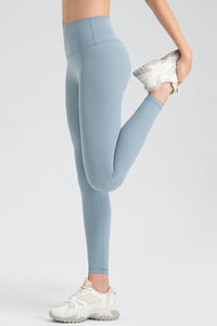 Wide Waistband Sport Leggings - Pahabu - Women's Clothing & Shop