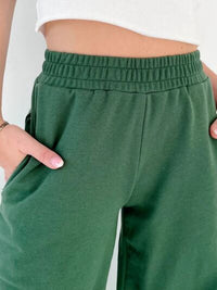 Elastic Waist Wide Leg Pants - Pahabu - Women's Clothing & Shop