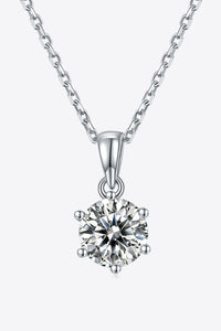 1 Carat Moissanite 925 Sterling Silver Necklace - Pahabu - Women's Clothing & Shop