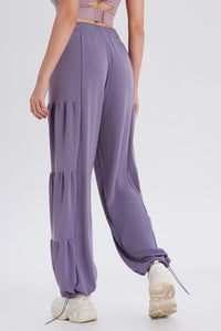 Basic Bae Drawstring Elastic Waist Ruched Joggers - Pahabu - Women's Clothing & Shop