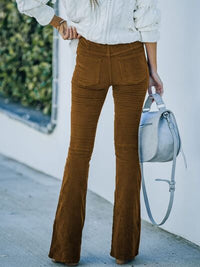 High Waist Bootcut Pants - Pahabu - Women's Clothing & Shop