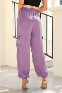Long Tie Waist Pocketed Pants - Pahabu - Women's Clothing & Shop