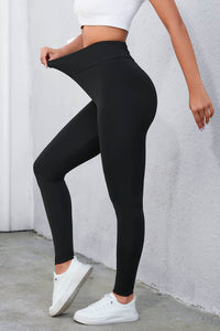 Crisscross Detail Wide Waistband Leggings - Pahabu - Women's Clothing & Shop