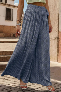 Perfee Printed Tied Wide Leg Pants - Pahabu - Women's Clothing & Shop
