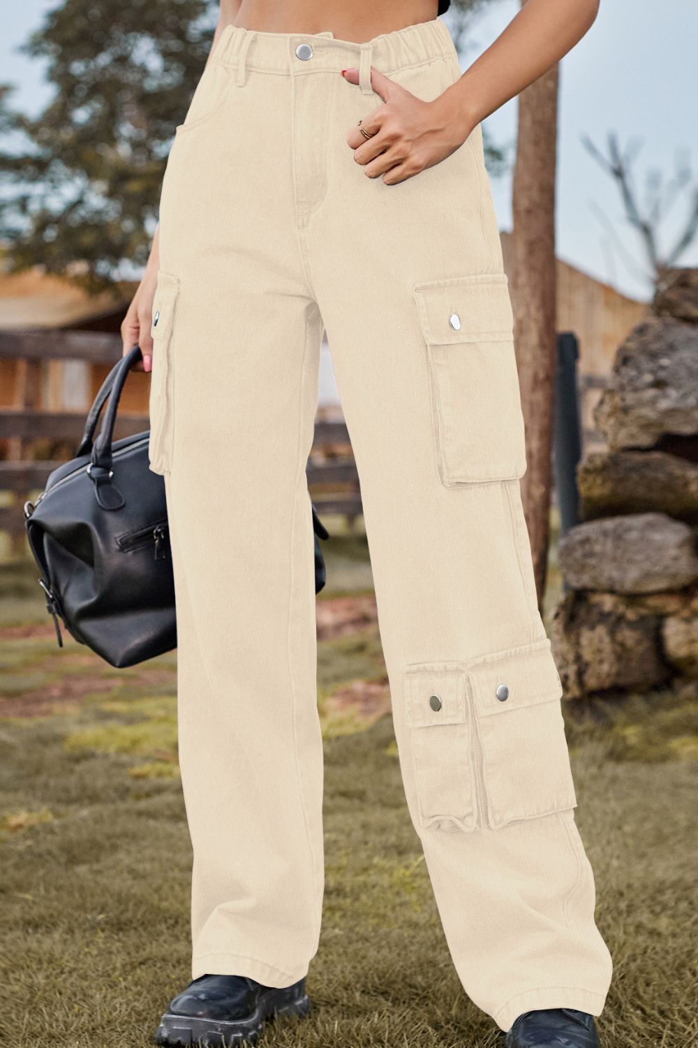 Loose Fit Long Jeans with Pockets - Pahabu - Women's Clothing & Shop