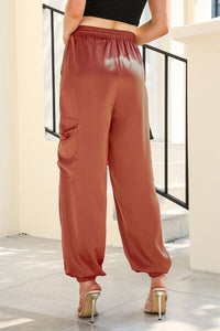 Long Tie Waist Pocketed Pants - Pahabu - Women's Clothing & Shop