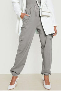 Drawstring Joggers with Pockets - Pahabu - Women's Clothing & Shop