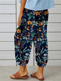 Printed Tied Cropped Pants - Pahabu - Women's Clothing & Shop