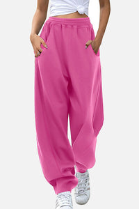 Elastic Waist Sweatpants with Pockets - Pahabu - Women's Clothing & Shop