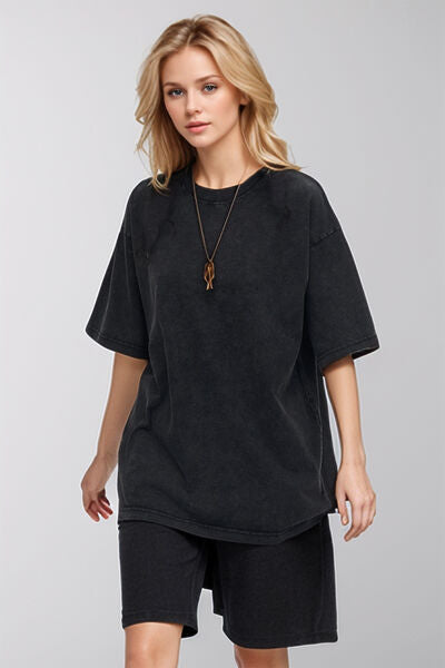 Basic Bae Round Neck Half Sleeve T-Shirt - Pahabu - Women's Clothing & Shop