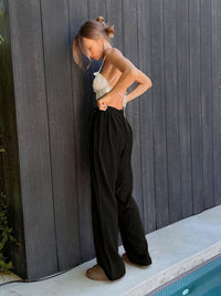 Tied High Waist Wide Leg Pants - Pahabu - Women's Clothing & Shop