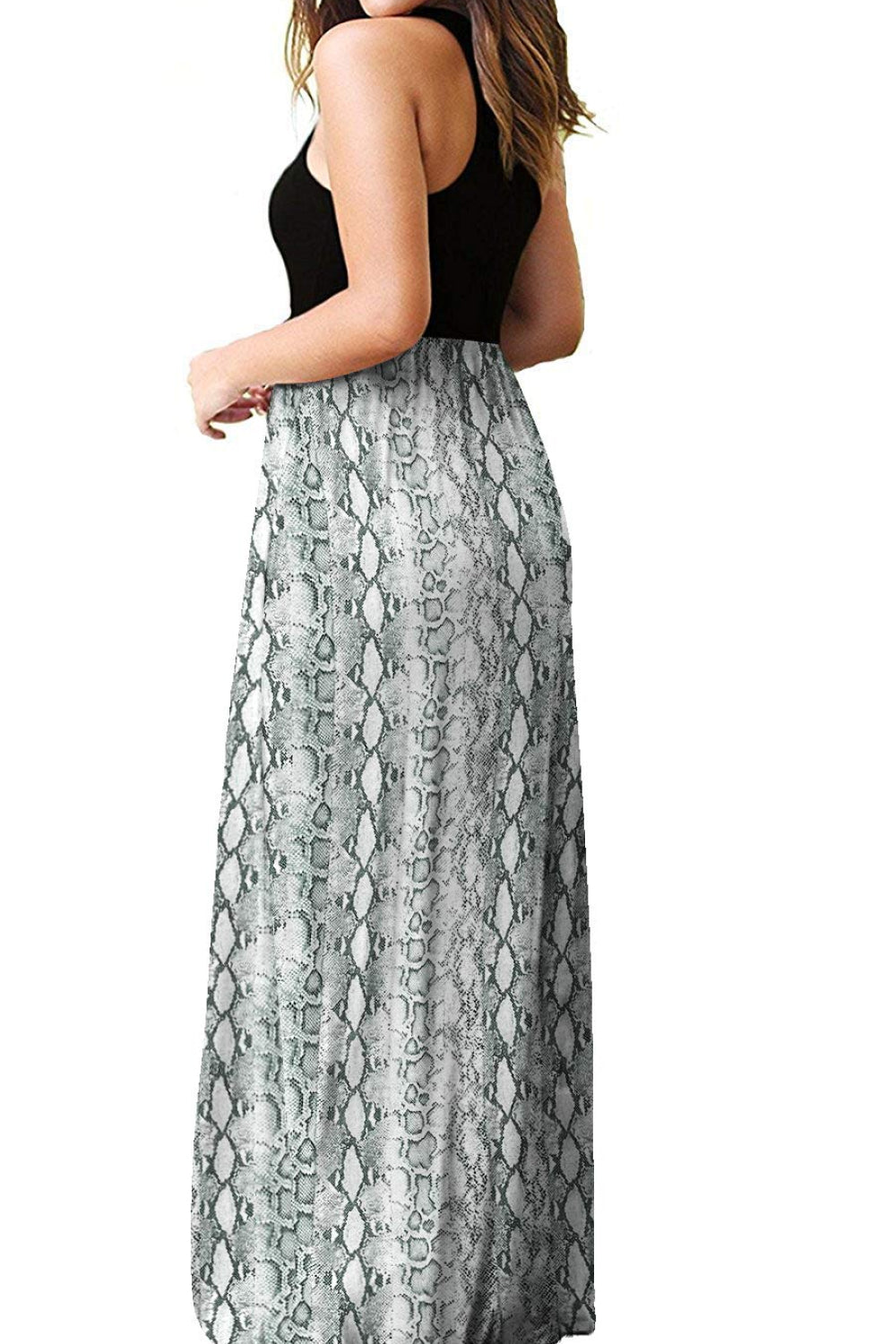 Empire Waist Sleeveless Dress with Pockets - Pahabu - Women's Clothing & Shop