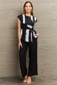 Perfee Printed Round Neck Short Sleeve Blouse - Pahabu - Women's Clothing & Shop