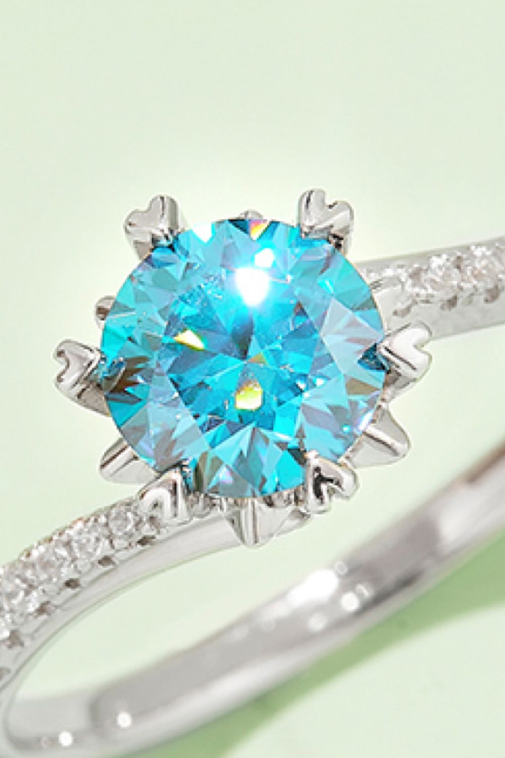 1 Carat Moissanite 925 Sterling Silver Ring - Pahabu - Women's Clothing & Shop