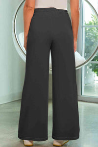 Drawstring Wide Leg Pants with Pockets - Pahabu - Women's Clothing & Shop