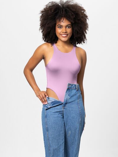 Full Size Round Neck Wide Strap Bodysuit - Pahabu - Women's Clothing & Shop