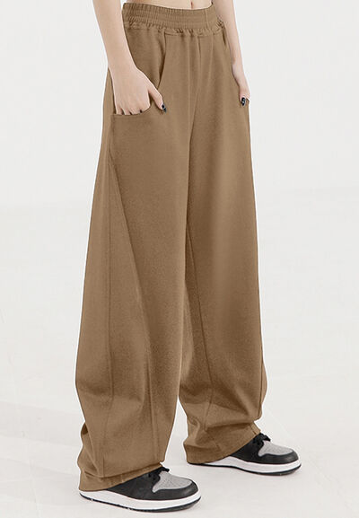 Elastic Waist Sweatpants with Pockets - Pahabu - Women's Clothing & Shop