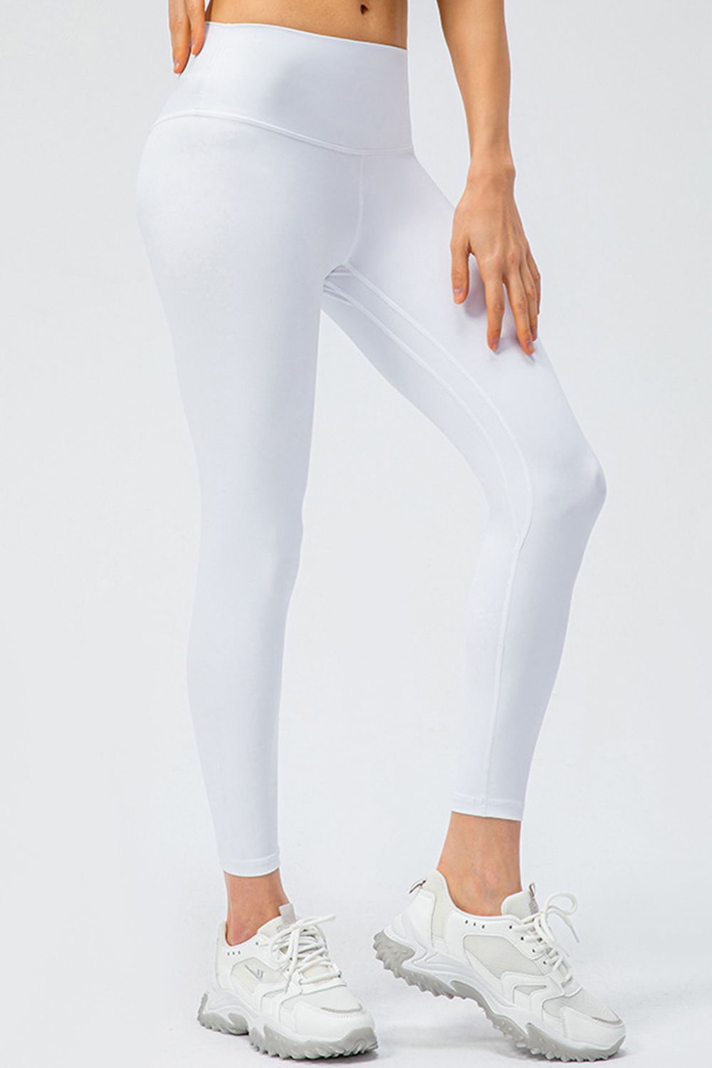 Wide Waistband Slim Fit Active Leggings - Pahabu - Women's Clothing & Shop