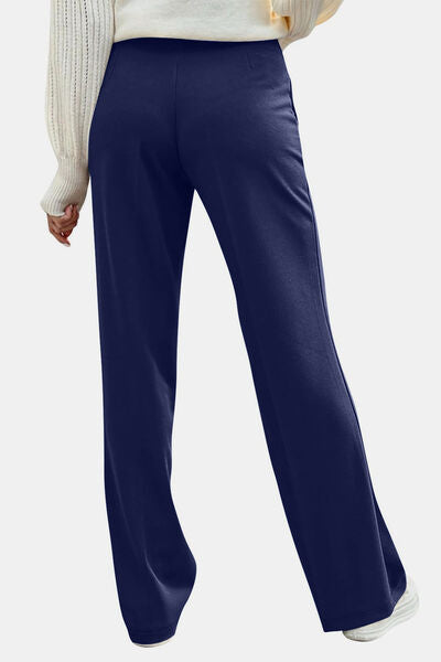 Decorative Button High Rise Pants - Pahabu - Women's Clothing & Shop