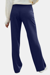 Decorative Button High Rise Pants - Pahabu - Women's Clothing & Shop