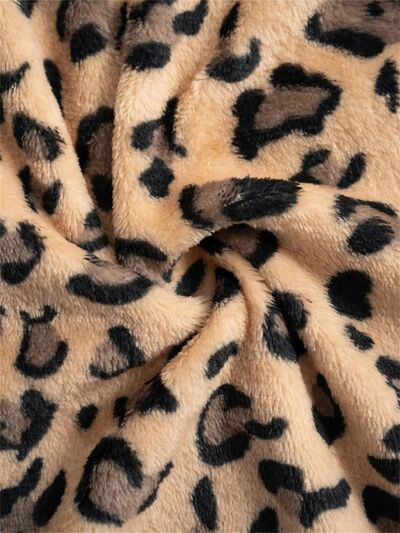 Leopard Wide Leg Plush Pants - Pahabu - Women's Clothing & Shop
