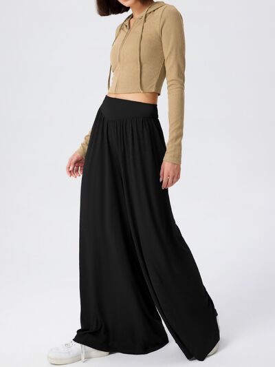 High Waist Wide Leg Pants - Pahabu - Women's Clothing & Shop