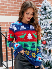 Christmas Round Neck Sweater - Pahabu - Women's Clothing & Shop