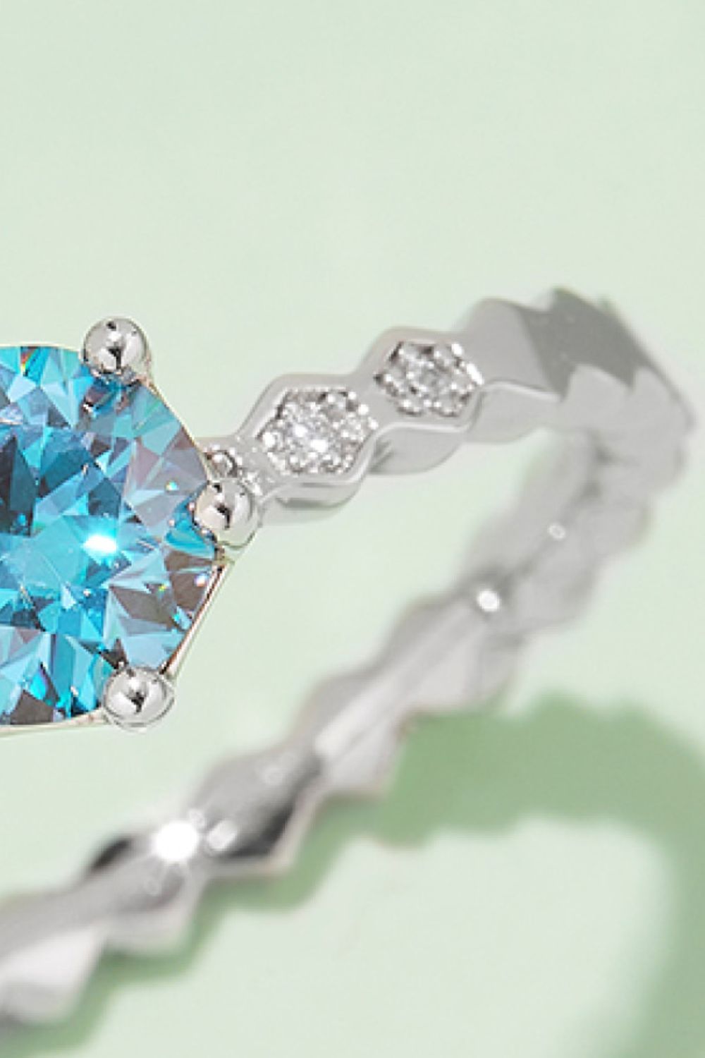 1 Carat Moissanite 6-Prong 925 Sterling Silver Ring - Pahabu - Women's Clothing & Shop