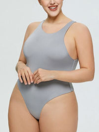 Full Size Round Neck Wide Strap Bodysuit - Pahabu - Women's Clothing & Shop