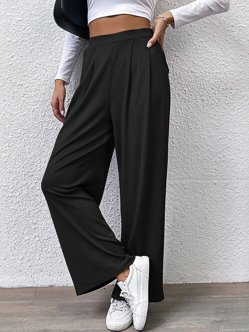 Perfee High Waist Straight Pants - Pahabu - Women's Clothing & Shop