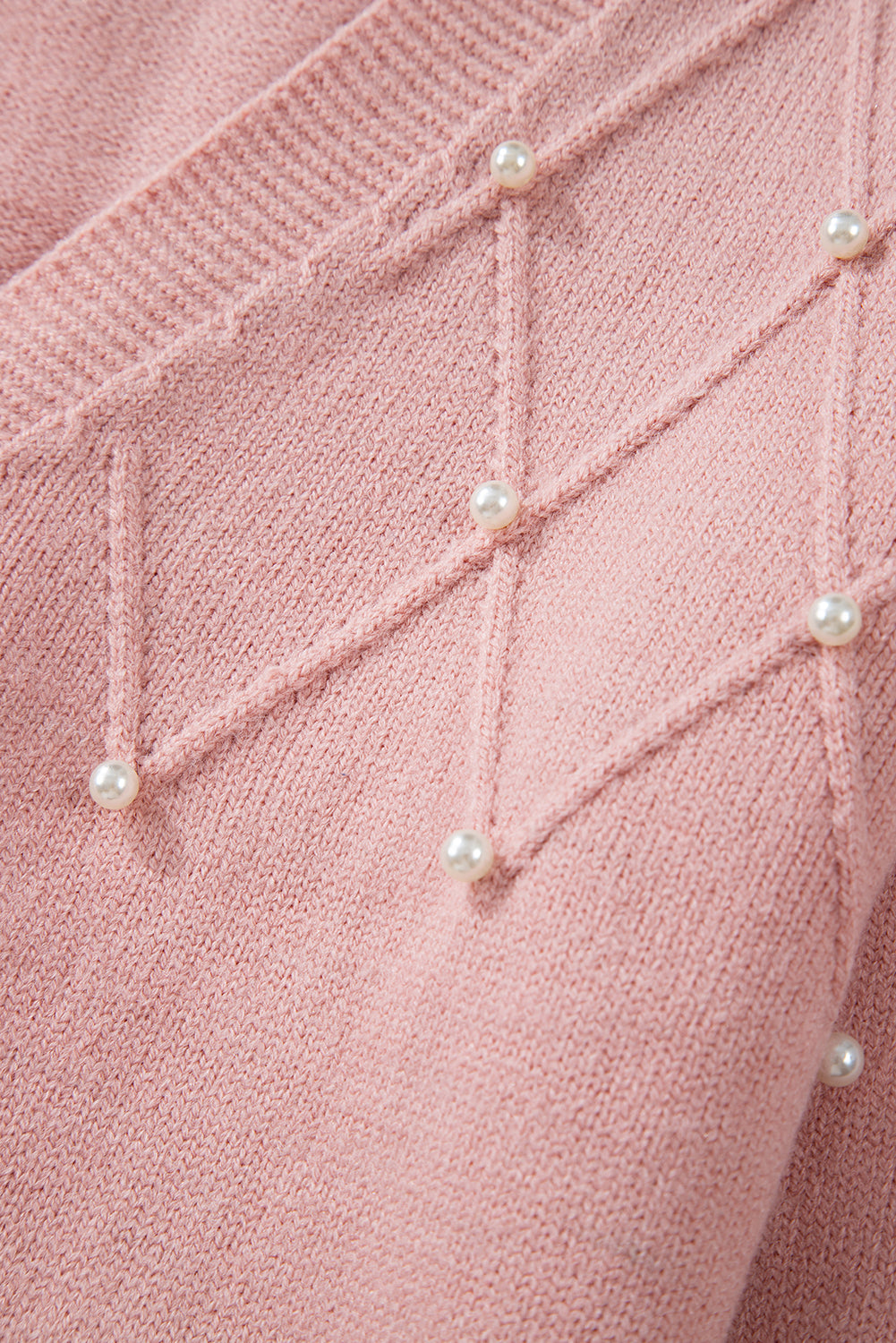 Beaded V-Neck Button Up Long Sleeve Cardigan - Pahabu - Women's Clothing & Shop