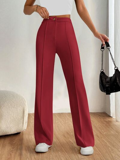 High Waist Wide Leg Pants - Pahabu - Women's Clothing & Shop