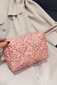 Floral Quilted Clutch with Plaid Lining - Pahabu - Women's Clothing & Shop