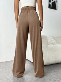 Drawstring Wide Leg Pants with Pockets - Pahabu - Women's Clothing & Shop