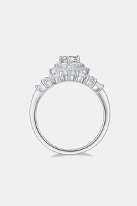 1 Carat Moissanite 925 Sterling Silver Crown Ring - Pahabu - Women's Clothing & Shop