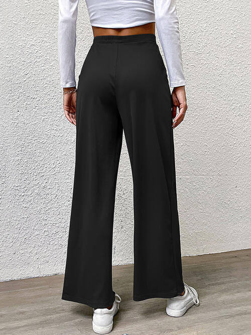 Perfee High Waist Straight Pants - Pahabu - Women's Clothing & Shop
