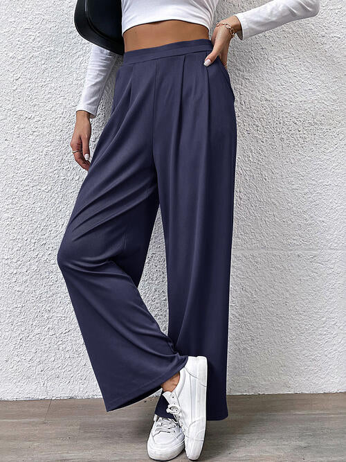 Perfee High Waist Straight Pants - Pahabu - Women's Clothing & Shop