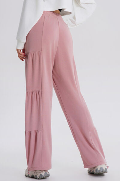 Basic Bae Drawstring Elastic Waist Ruched Joggers - Pahabu - Women's Clothing & Shop