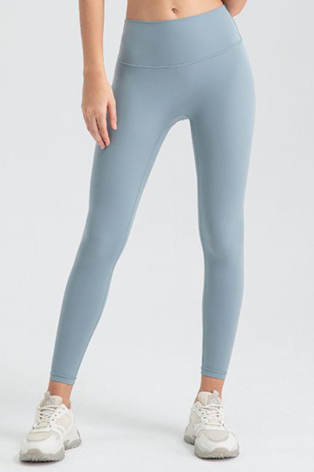 Wide Waistband Sport Leggings - Pahabu - Women's Clothing & Shop