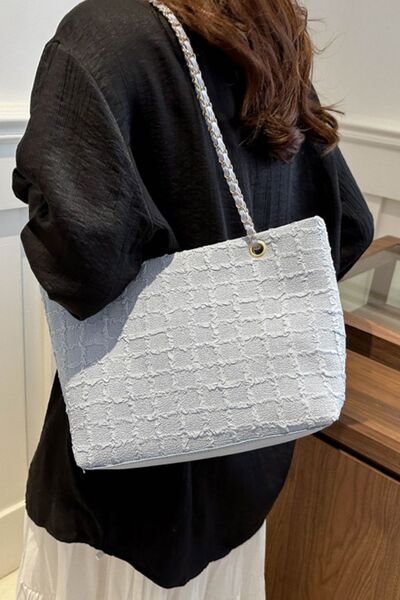 Polyester Texture Chain Tote bag - Pahabu - Women's Clothing & Shop