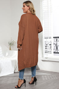 Plus Size Open Front Long Sleeve Cardigan - Pahabu - Women's Clothing & Shop