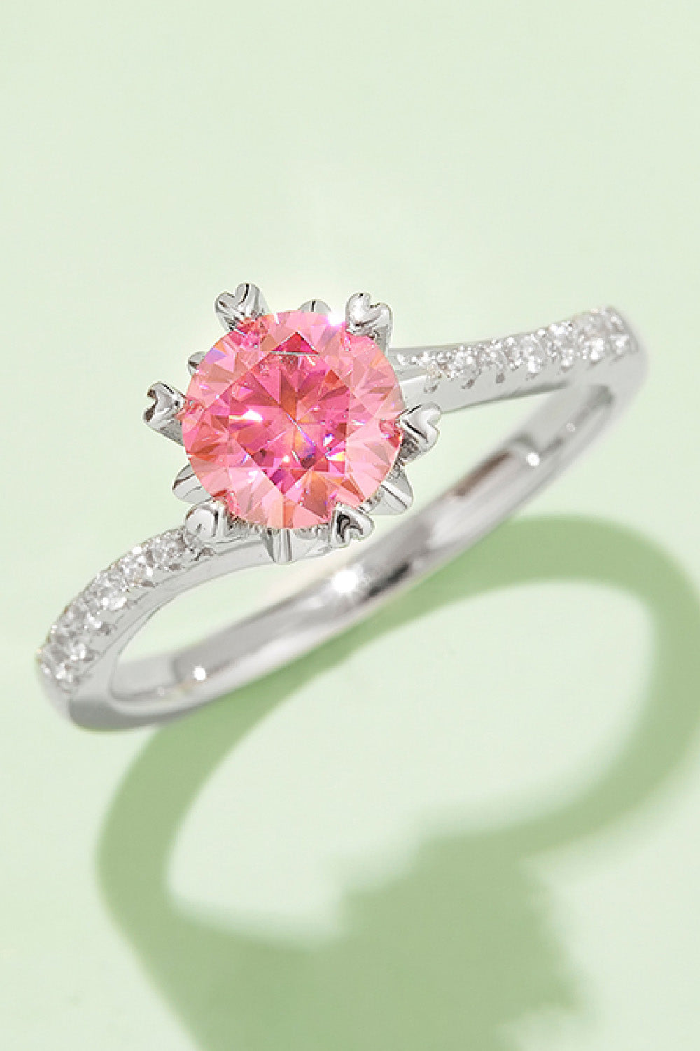1 Carat Moissanite 925 Sterling Silver Ring - Pahabu - Women's Clothing & Shop